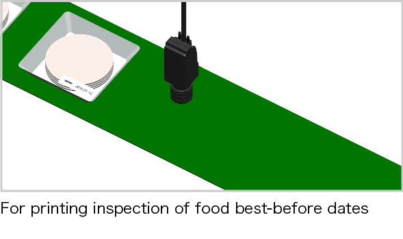 For printing inspection at food processing plants